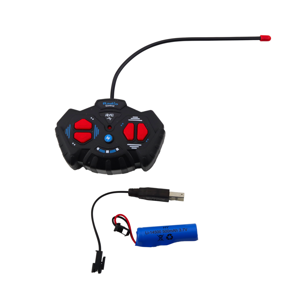 Troleibuz urban zburator cu lumini LED, 36 cm, 3.7 V, 500 mAh, Lean 25156
