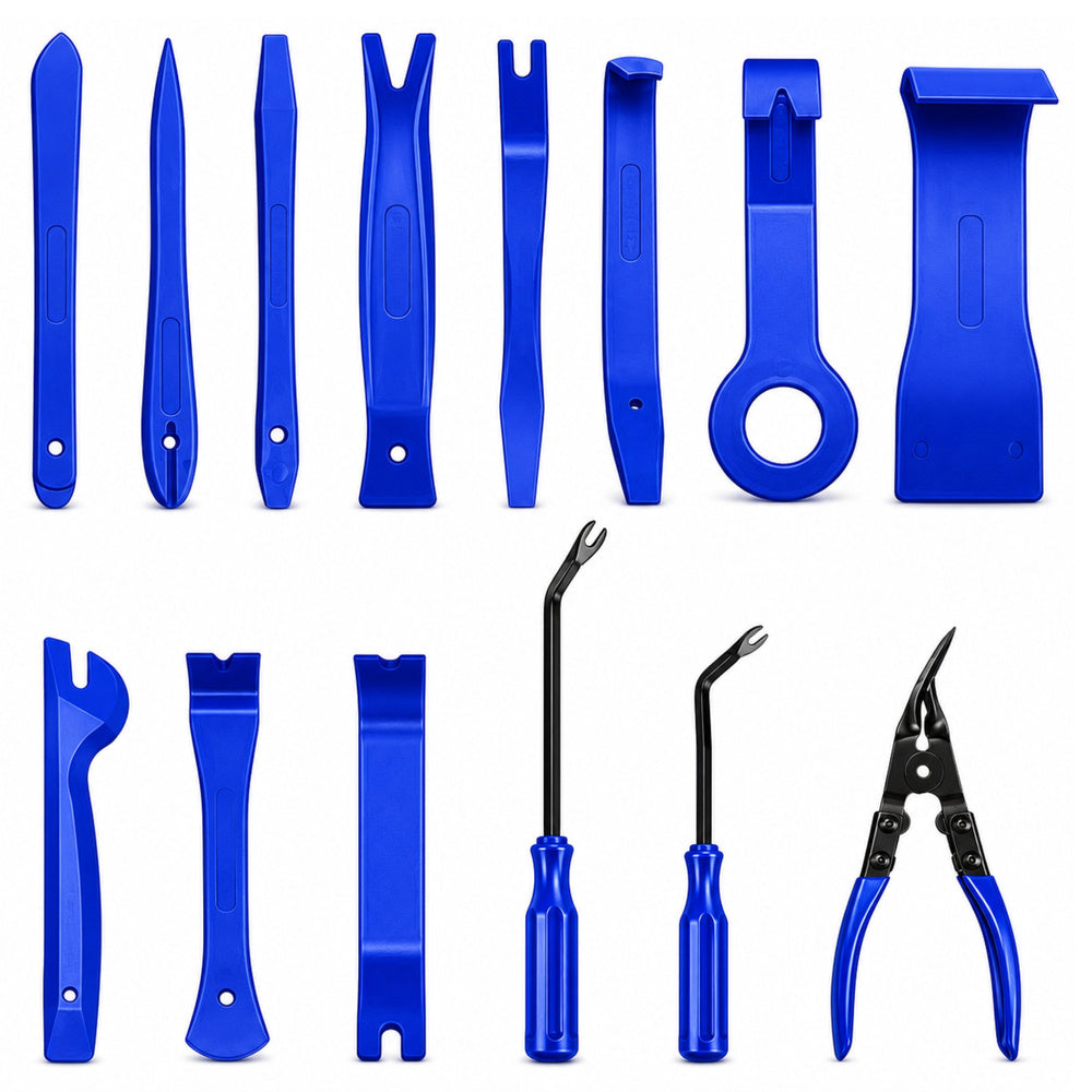 Set scule pentru indepartarea tapiteriei, 45 bucati, Lean 29275