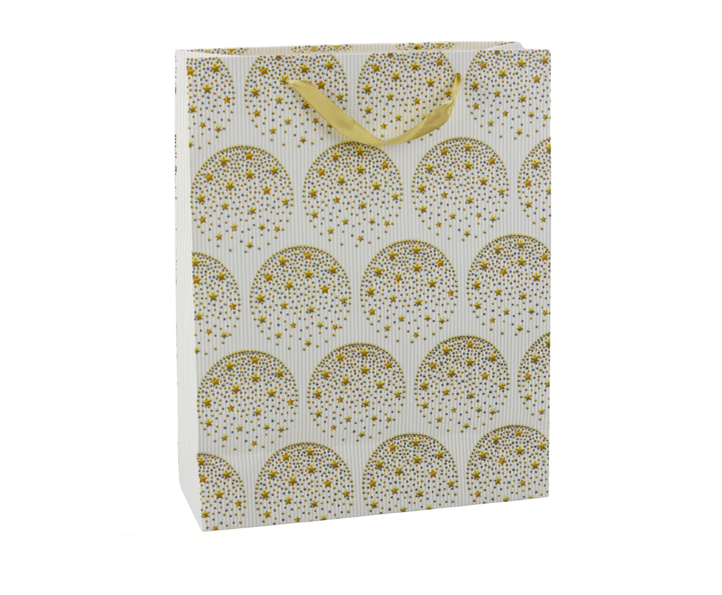 Punga de cadou eleganta cu stelute aurii, 32 x 26 x 12 cm, Lean 21607