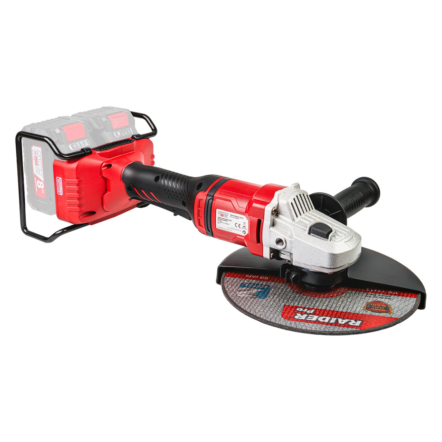 Polizor unghiular RDP-DBAG20 Solo (fara acumulator si incarcator), 40 V, 230 mm, Raider 030257