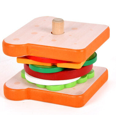 Sandwich de jucarie din lemn, multicolor, Lean 20530