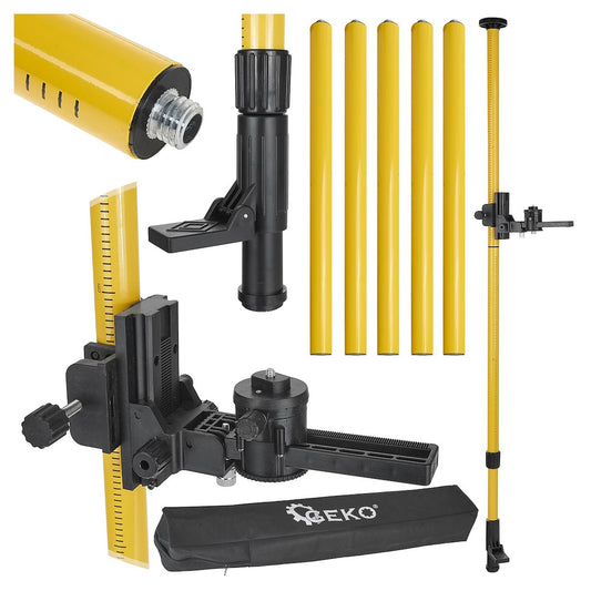 Tija telescopica 420 cm si adaptor pentru pozitii inclinate, Geko G03309
