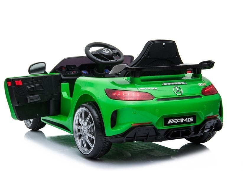 Masina electrica Mercedes GTR, verde, Lean 3868