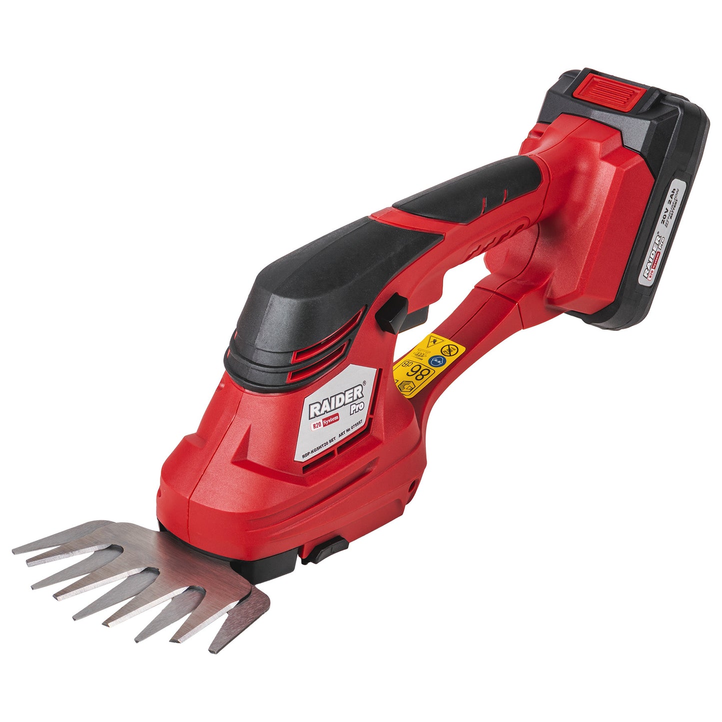 Foarfeca si trimmer gazon 2 in 1 RDP-KGSHT20, 2 Ah, Raider 075557