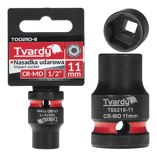 Cheie tubulara de impact in 6  puncte 1 / 2", 11 mm, Tvardy T00210-11