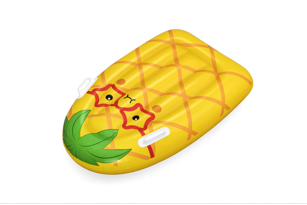 Saltea gonflabila ananas pentru copii, 84 x 56 cm, galben, Lean 21251