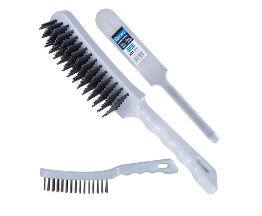 Perie de sarma cu 6 randuri, maner ddin plastic, Geko G00742