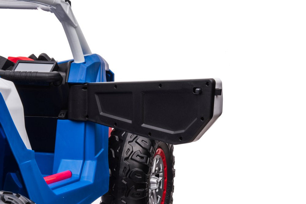 Masina electrica Buggy UTV Police Blue 4 x 4 cu acumulator, albastru, Lean 9816