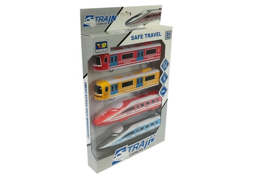 Set 4 vagoane de plastic, multicolor, Lean 4258
