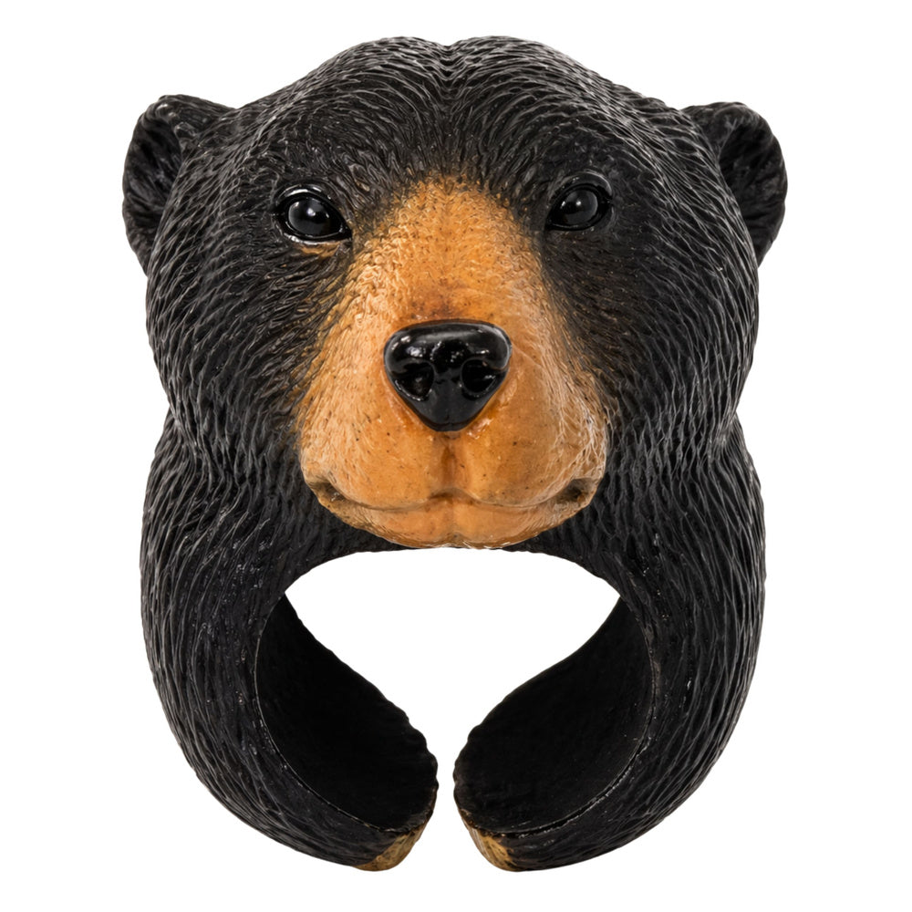 Inel educativ cu animale, urs brun, 5.5 x 3 x 3 cm, Lean 11263