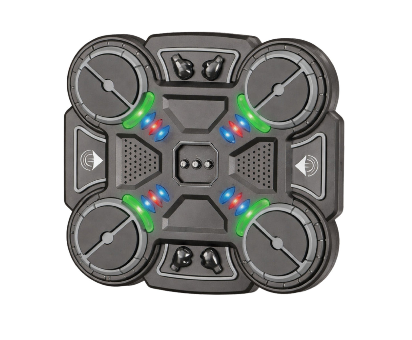 Tinta de box interactiva cu muzica si lumini LED, 4 zone de lovire, 3 viteze, negru, 30.5 x 27 x 4 cm, Lean 29089