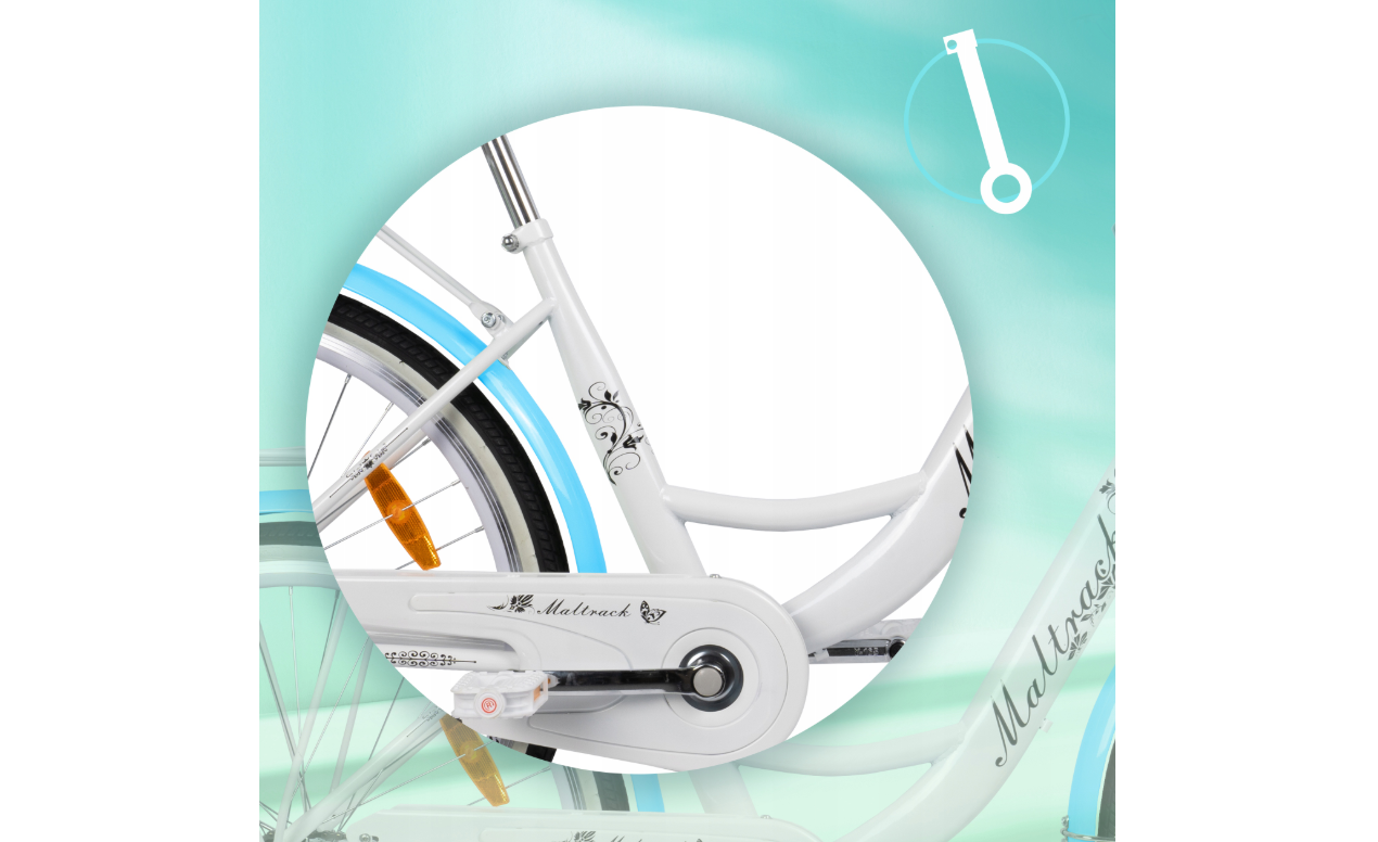Bicicleta de oras dama  26x1,75, albastru mare, 17 kg, capacitate maxima 120 kg, MalTrack  111661