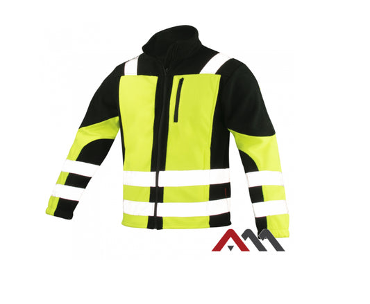 Bluza polar Classic-Vis, galben / negru, insertii reflectorizante, marimea XXL, Artmas ART417411