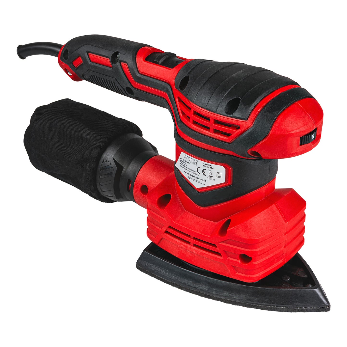 Slefuitor 3 in 1 RD-MSA30 300 W 125 mm 90 x 187 mm viteza variabila, Raider 040410