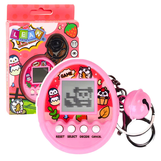 Jucarie interactiva Tamagotchi Pet Egg, 6.5 x 5.5 x 2 cm, roz, Lean 23452