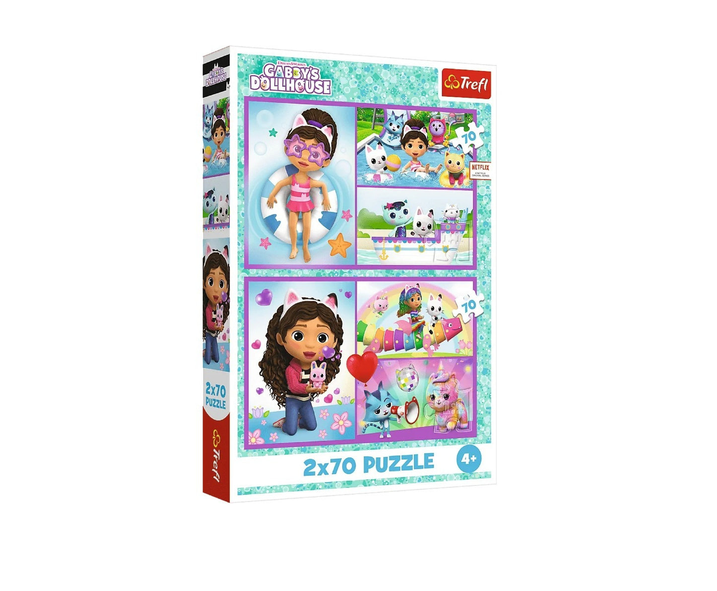 Puzzle Trefl Gabby's Dollhouse, 2 x 70 piese, Lean 26358