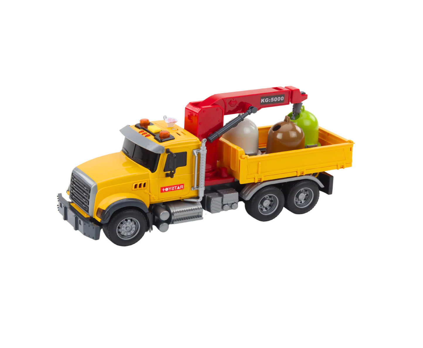 Camion de sortare deseuri cu efecte sonore si luminoase, 31 x 13.5 x 10.5 cm, Lean 21449