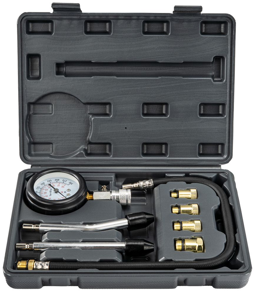 Tester compresie motoare benzina PM-MCSB-8T, 8 bucati, Powermat PM1522