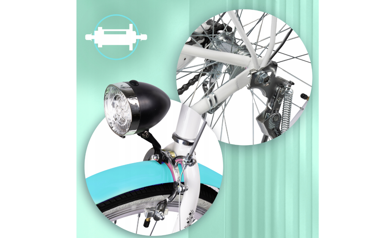 Bicicleta de oras dama  26x1,75, albastru mare, 17 kg, capacitate maxima 120 kg, MalTrack  111661