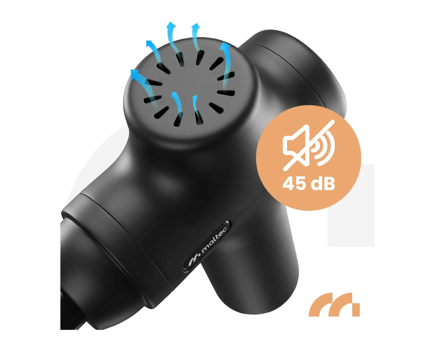 Pistol de masaj cu 6 capete interschimbabile, 4 viteze, MalTec 113859