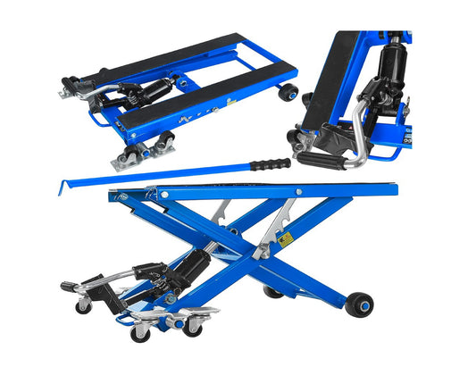 Platforma hidraulica tip foarfeca pentru motociclete si ATV-uri, capacitate maxima 500 kg, Geko G02178