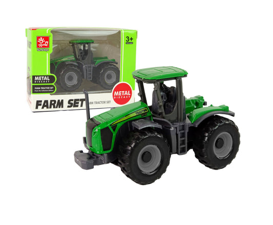 Tractor de jucarie, verde, 8 x 4.5 x 4 cm, Lean 14822
