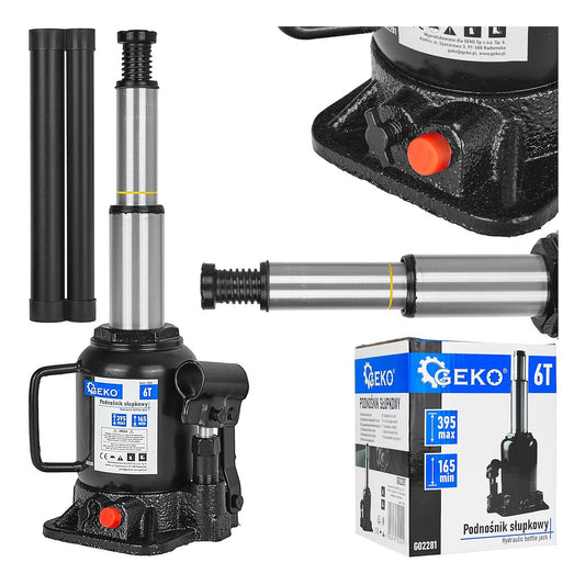 Cric hidraulic cu profil jos, 6 T, Geko G02281