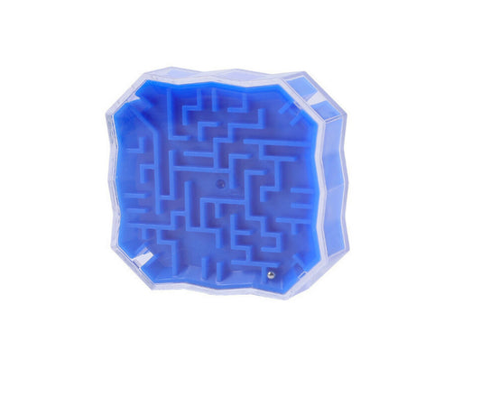 Joc educativ Labirint cu bile, 5 x 5 x 2 cm, albastru, Lean 21052