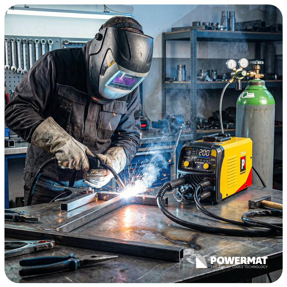 Aparat de sudura tip invertor MIG / MAG PM-PAS-200L, 200 A, Powermat PM1556