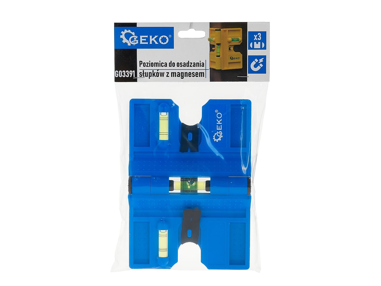 Nivela magnetica pentru colturi, Geko G03391
