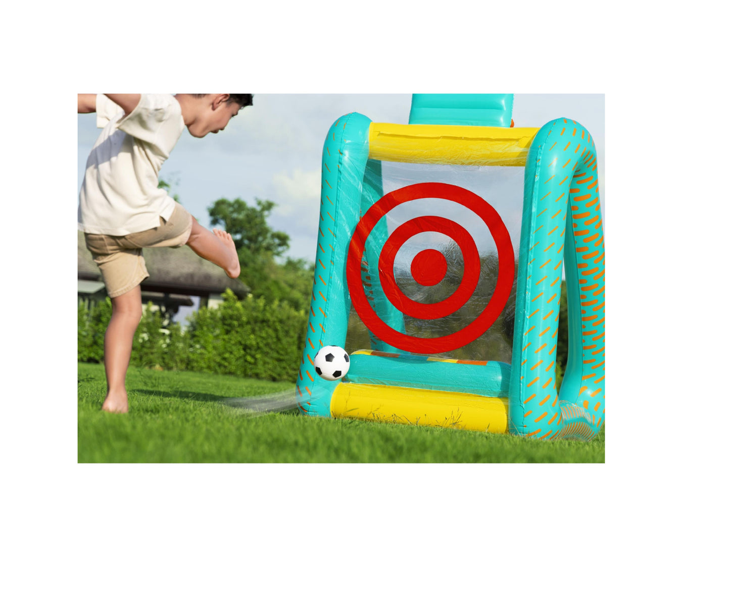 Spatiu de joaca gonflabil Perfect Aim 3 in 1, 127 x 109 x 178 cm, Bestway 31991