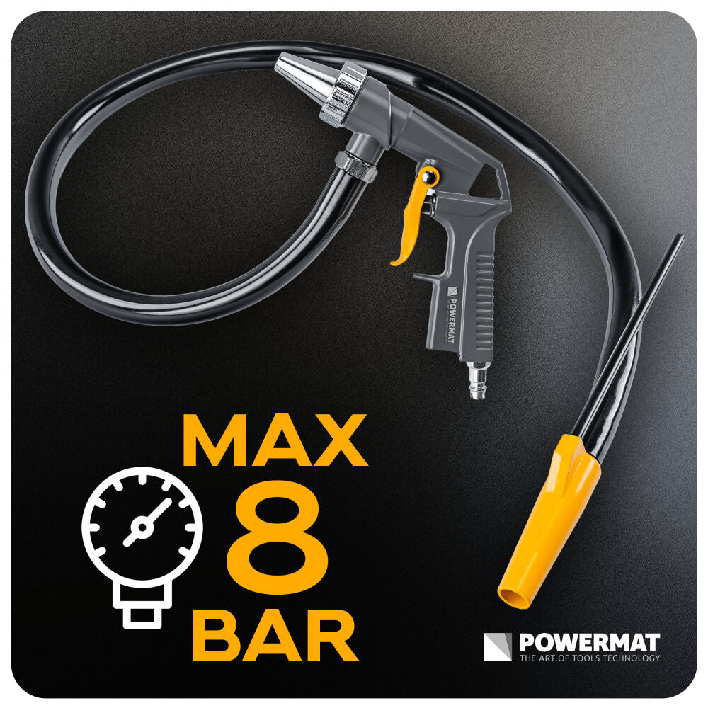 Pistol de sablare cu furtun PM-PDPI-2T, 1 m, Powermat PM1552