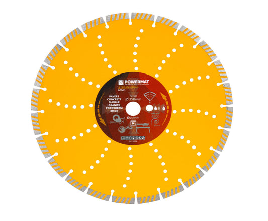 Disc diamantat segmentat PM-TDCS-3502T, 350 mm, Powermat PM1503