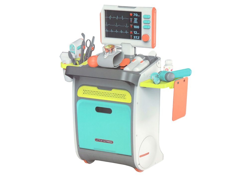 Set joaca doctorEKG/RTG, accesorii, multicolor, 85.5x43x30cm, Lean 17342