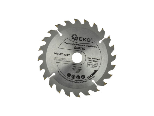 Lama pentru fierastrau circular, 140 x 20 x 24 T, Geko G00110