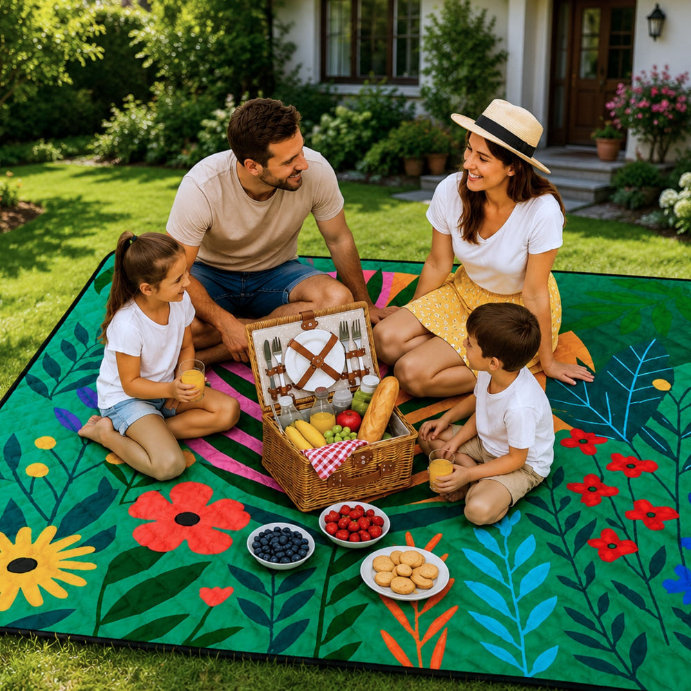 Patura de picnic multicolora, 100 x 150 cm, Lean 31065