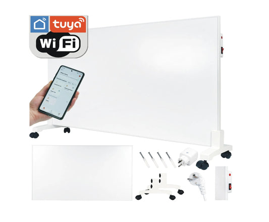Panou radiant cu infrarosu Wertberg IR 1.08 770W + Priza Inteligenta WiFi Tuya - Incalzire eficienta, consum redus, Smart Home, Harder HD1644