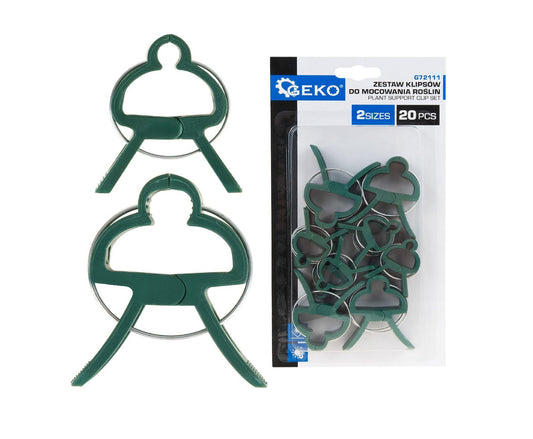 Set cleme pentru plante, 2 dimensiuni, 16 bucati, Geko G72111