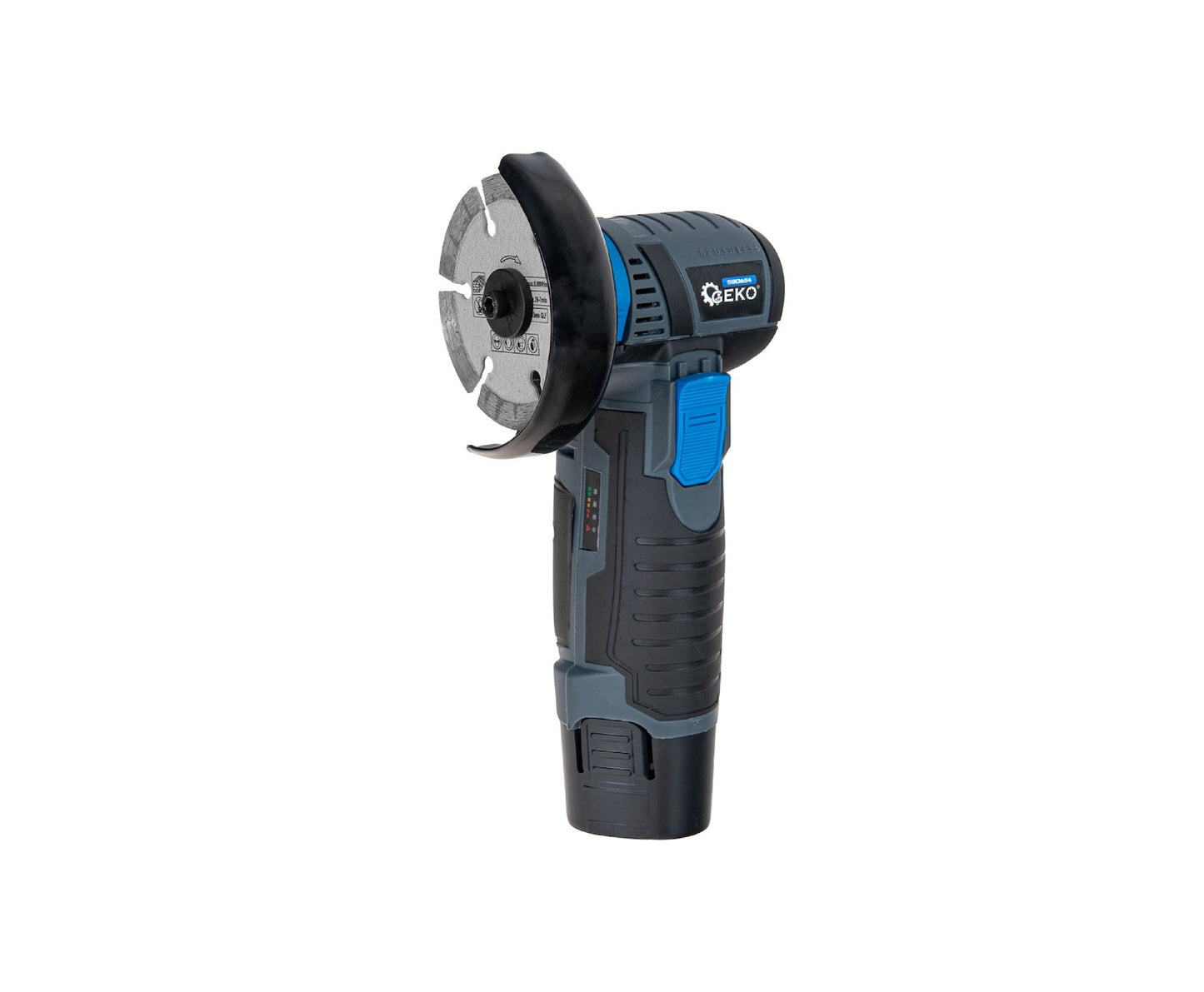 Mini polizor unghiular cu acumulator, 76 mm, 2 x 2 Ah, 12 V, Geko G80654