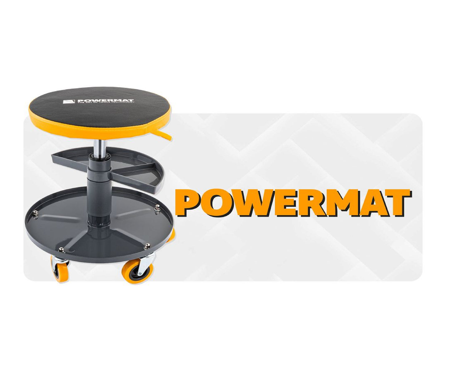 Scaun telescopic pentru atelier PM-SWA-150T, 400-520 mm, Powermat PM1455