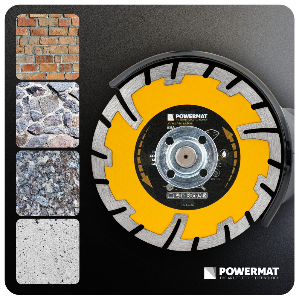 Disc diamantat segmentat PM-TDCS-1254T, 125 mm, Powermat PM1497
