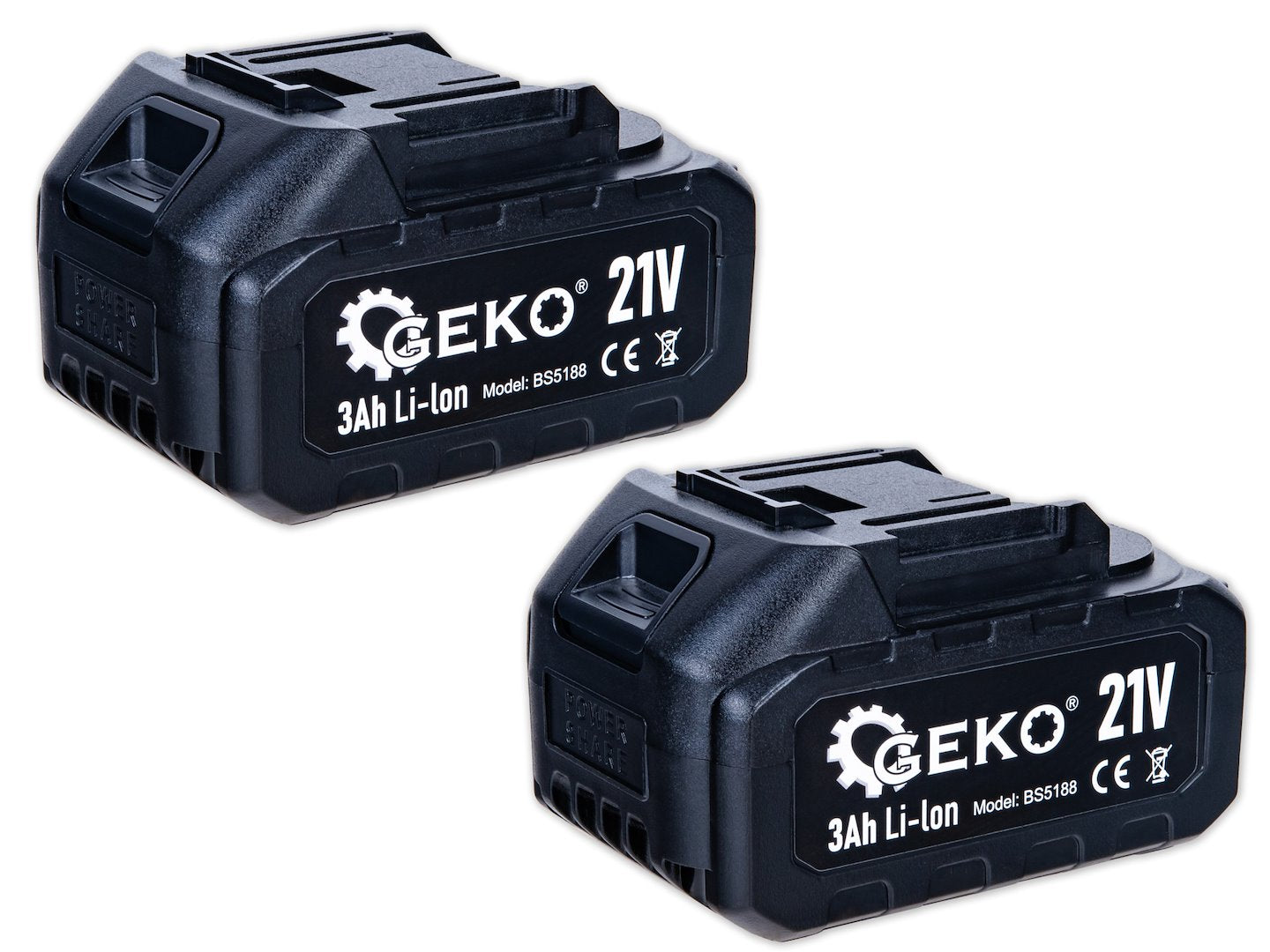 Cheie electrica de impact cu acumulator, 350 Nm, 2x3.0Ah 21V,  Set XXL, Geko G80669