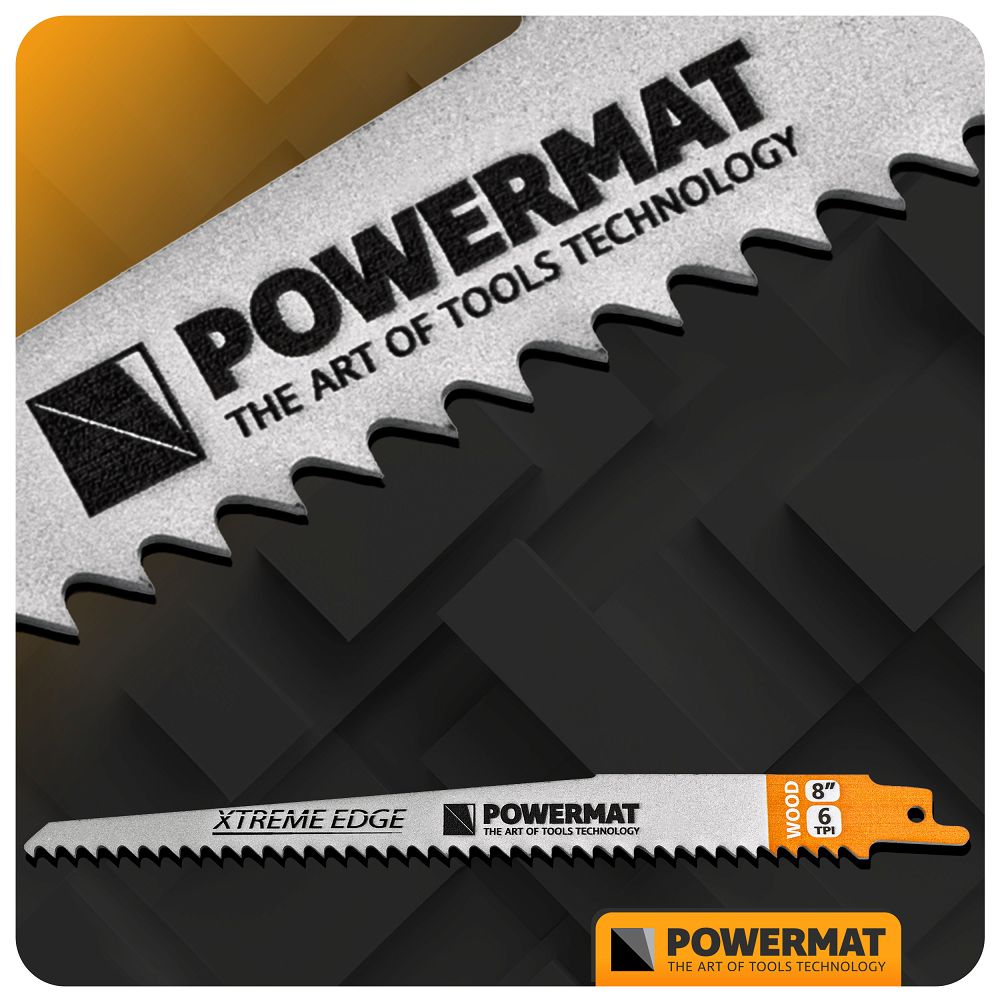 Set lame pentru fierastrau sabie PM-ZBDP10T, 10 bucati, Powermat PM1373