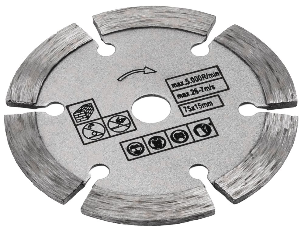 Set discuri pentru lemn, metal, caramida, beton, 75 mm, 7 bucati, Red Technic RTSZK0134-ZTA