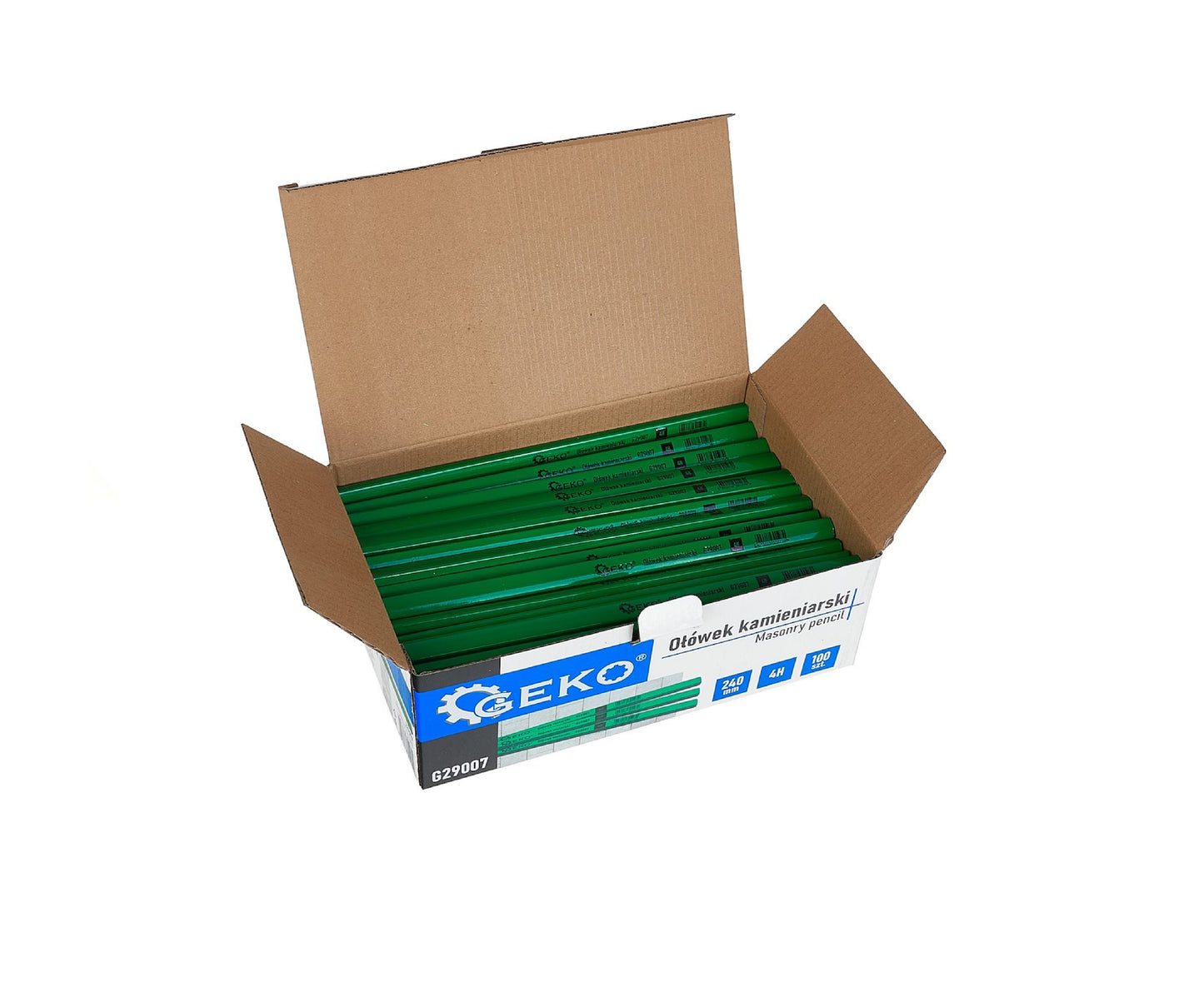 Set creioane pentru zidarie 4H, 240 mm, 100 bucati, Geko G29007