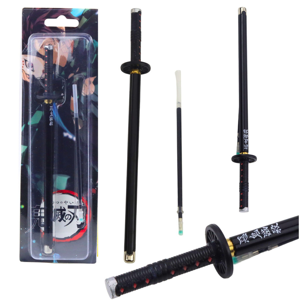 Pix metalic katana, 19.5 cm, tus negru, set cu rezerve, Lean 26966