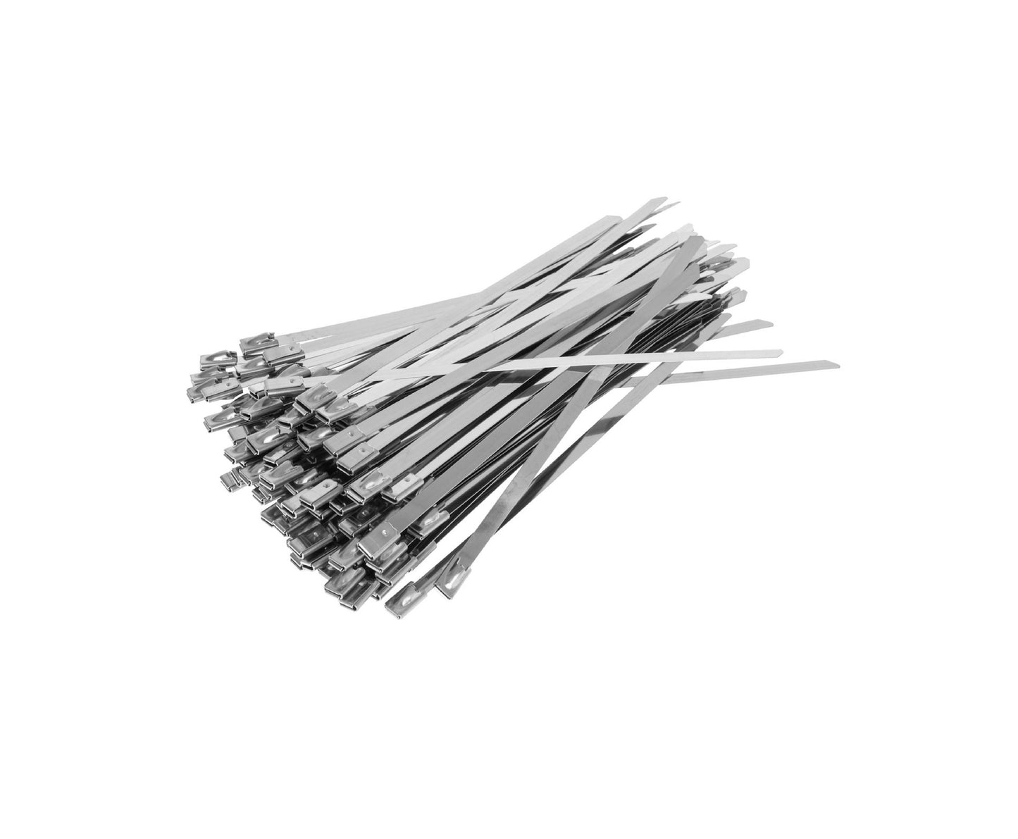 Set cleme din inox, 4,6x250mm, 100 bucati, Geko G17252