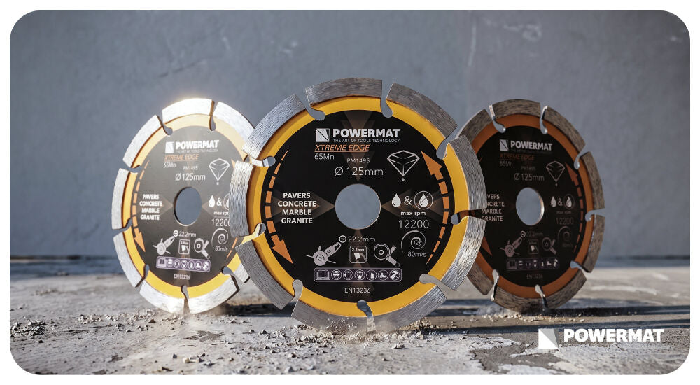 Disc diamantat segmentat PM-TDCS-1253T, 125 mm, Powermat PM1495