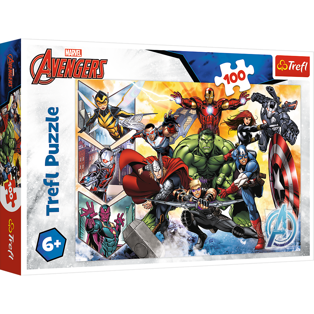 Puzzle Trefl Marvel Avengers, 100 piese, Lean 25856