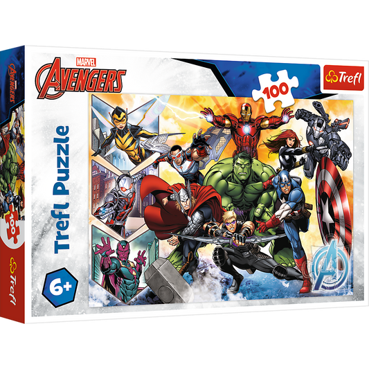 Puzzle Trefl Marvel Avengers, 100 piese, Lean 25856